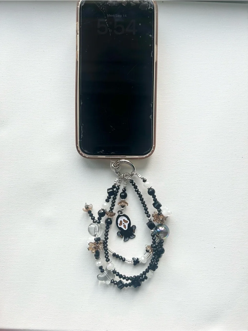 Jack Skellington Luminous - Phone Charm-Pink and Teal